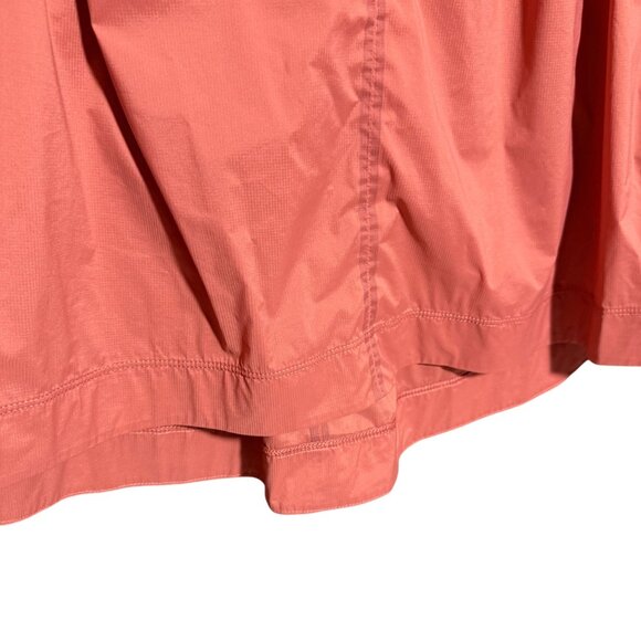 Athleta Rust Elastic Ruffled Neck Levitate Tank Top Women's Small Muted Red - Picture 6 of 12